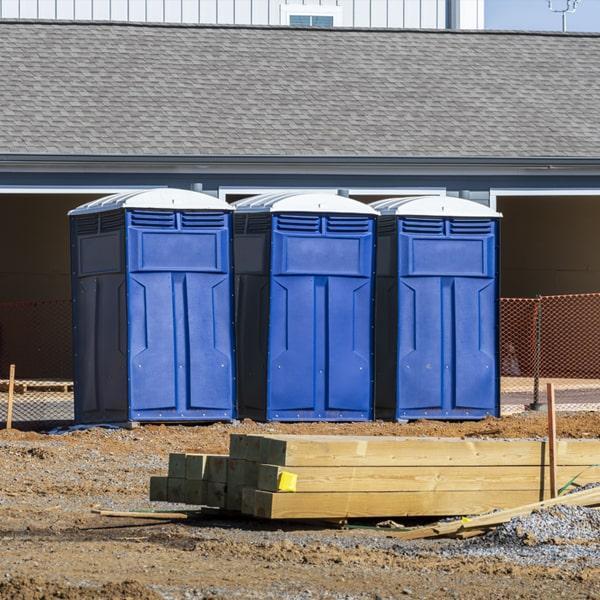 Heavy-duty construction site porta potty in Philadelphia, Pennsylvania